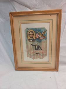 lot 267 image: 1909 Lincoln Centennial Memorial Souvenir Print