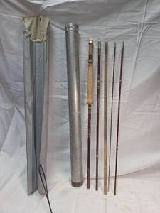 lot 296 image: Split Bamboo Fly Fishing Rod with Case