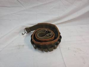 lot 323 image: Military Canvas Shotgun Shell Belt