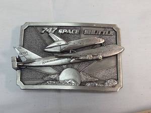 lot 328 image: 1983 NASA Space Shuttle 747 Belt Buckle