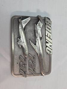 lot 332 image: 1983 Boeing 727737 Commemorative Belt Buckle