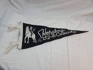 lot 340 image: Hopalong Cassidy Felt Pennant
