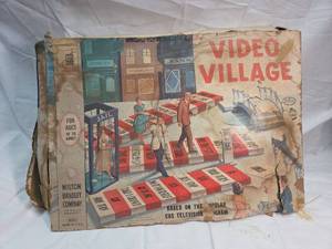 lot 349 image: 1960 Milton Bradley Video Village Board Game CBS TV Show