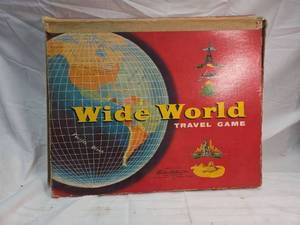 lot 350 image: Wide World Travel Board Game by Parker Brothers