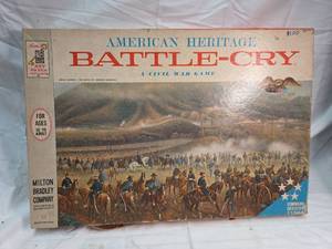 lot 351 image: American Heritage Battle-Cry Civil War Board Game by Milton Bradley