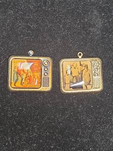 lot 371 image: 1960s  TV Show Mini Television Charms