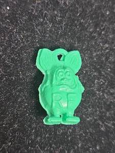 lot 392 image: 1960s R&L Cereal Premium Green Rat Fink Charm