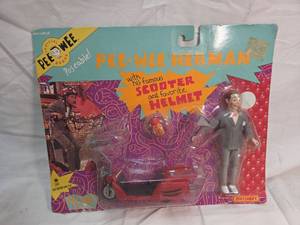 lot 400 image: 1988 Pee-wee Herman Matchbox Action Figure with Scooter
