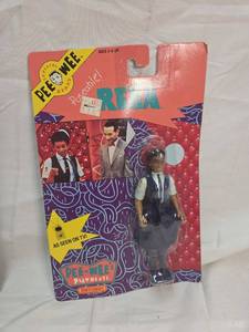 lot 405 image: 1988 Pee-wees Playhouse Reb Action Figure by Matchbox