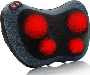 lot 890 image: Papillon Neck Massager,Shiatsu Electric Back Massager with Heat,Neck Back Pain Relief Gifts for MomDadWomenMen,Deep Tissue Kneading Massage Pillow for Shoulder,Legs,Foot,Body Muscle Fatigue Relief - Retail $30