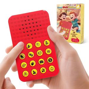 lot 895 image: Meemazi Sound Effects Machine, Noise Maker Prank with 16 Sounds, Gifts for Teen Boys Ages 8-13, Cool Toys for Teenager 10 Year Old, Great Ideas - Retail $9