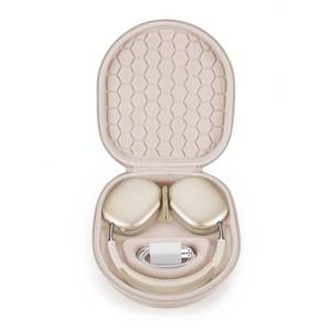 lot 905 image: Case Only, Smart Case for New Apple AirPods Max Supports Sleep Mode, Hard Organizer Portable Carry Travel Cover Storage Bag (Starlight) - Retail $39