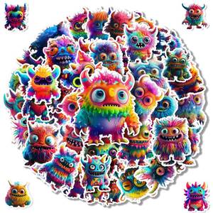 lot 934 image: 200PCS Cute Monster Stickers for Water Bottle Decor,Vinyl Waterproof Stickers for Scrapbooking,Laptop Decor,Adult,Birthday Gift,Classroom Prizes,Guitar,Bike,Luggage,Skateboard,Refrigerator Decoration - Retail $10