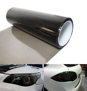 lot 936 image: DIYAH 12 X 48 Inches Self Adhesive Headlight, Tail Lights, Fog Lights Tint Vinyl Film (Light Black) - Retail $7