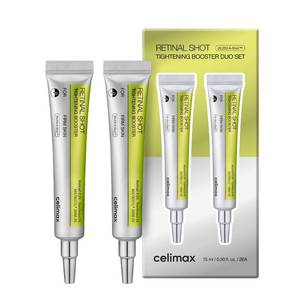 lot 944 image: celimax The Vita A Retinal Shot Tightening Booster Duo Set 15mlx2  Gift Set for Women, Valentines Gift  with Retinal 0.1%, Matryxyl 3%, Pore Minimizer, Wrinkles & Fine Lines, Firmer Skin - Retail $1