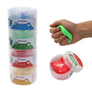 lot 968 image: THREE PACK, Missing Green Exercise Putty - Therapy Putty - Play Putty for Kids (3 Pack, 1.8-oz Each) Hand Exercise Rehabilitation, Stress and Anxiety Relief, Increase fine Motor Skills and Finger Strength. - CLOUD PUTTY - Retail $10