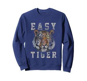 lot 991 image: BLACK, NOT BLUE Easy Tiger distressed casual-chic graphic for women Sweatshirt Large - Retail $31