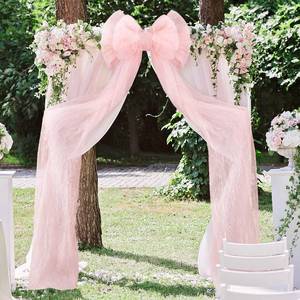 lot 1000 image: Wavwavw Giant Bow Decor Oversized Big Bows Decoration for Room Wall Backdrop 75x18 Inch Ribbon Tie for Wedding Valentines Day Birthday Party Baby Shower Supplies(Pink,Tulle)