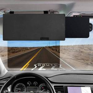 lot 15493 image: Veharvim Sun Visor Extender for Car with 2 Side Sunshade, Polarized UV400 Visor Extender Attachment for Car Visor with PC Lens,Anti-Glare for Safe Driving (1 Side Panel) - Retail $23