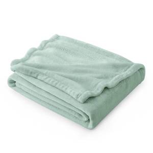 lot 15494 image: Bedsure GentleSoft Sage Green Fleece Throw Blanket - 300GSM Soft Lightweight Plush Cozy Blankets for Bed, Sofa, Couch, Travel, Camping - Retail $17