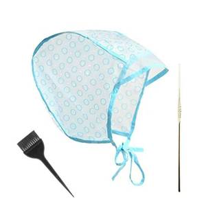 lot 15496 image: Hair Highlighting Caps Frosting Cap and Spatula Salon Hair Coloring Dye Cap with Hooks for Salon Dyeing Hairdressing (1PC