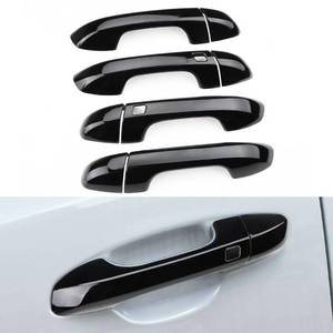 lot 15520 image: DLOVEG Exterior Door Handle Cover Compatible for Kia Sportage 2017 2018 2019 2020 2021 2022 Accessories Door Handle Protector Trim with 2 Sensors Openings Golssy Black - Retail $22