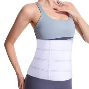 lot 15539 image: Cozyhealth Elastic Universal Post Surgery Abdominal Binder Lower Waist Support Belt, Wide Belly Girdle Postpartum Stomach Surgical Compression Belly Band for Men and Women (4 Panel - 12, Large) - Retail $16