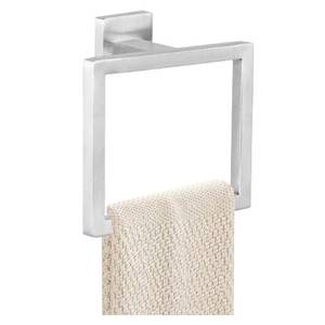 lot 15567 image: JOPOFI Towel Ring - Thicken SUS 304 Stainless Steel Towel Holder, Towel Racks for Bathroom, Square Modern Design Hand Towel Holder, Contemporary Hand Towel Bar - Brushed Nickel - Retail $10