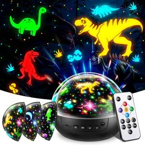 lot 15591 image: Staryou Dinosaur Toys for Kids 3-5, ��Remote3 Films93 Effects�� Dinosaur Toys for Kids 2-4, ��3 Timer5 Brightness�� 3 Year Old Boy Gift, Rotate 3 Year Old boy Birthday Gift, Boys Christmas Gifts Boys - Retail $24