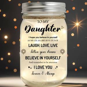 lot 15600 image: Christmas Gifts for Daughter, Starlight Mason Jar Night Light Birthday Gift for Daughter�� Home Decoration Night Anniversary Wedding Gifts Ideas