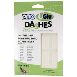 lot 15656 image: PRO Tapes & Specialties 306UGLU600 UGlu Dash Sheets, 12 in. x 58 in. dashes  82 dashes per in Total, Clear - Retail $7