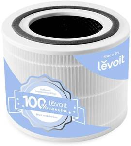 lot 15680 image: LEVOIT Genuine Core 300-P, RF and S Replacement Filter, Supports HEPA Sleep Mode, High-Efficiency Activated Carbon for Removal of Smoke, Odor, Allergens, Pollen,1 Pack, white - Retail $30