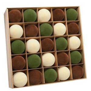 lot 15701 image: EverBery 25Pcs Velvet Ornaments for Christmas Tree, 2.36 Inch Velvet Christmas Ornaments Balls, Shatterproof Flocked Hanging Ornaments for Xmas Tree Garland Party Home Decor(Brown, Green, Beige) - Retail $16