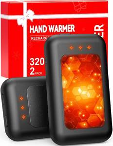 lot 15728 image: Hand Warmers, Hand Warmers Rechargeable, Reusable Portable Electric Hand Warmer, Fast Intelligent Heating in 1 Second, Gifts for Christmas, Outdoor, Golf, Hunting, Camping Accessories - Retail $10