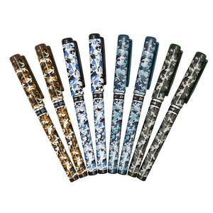 lot 15779 image: Lopenle 28 PCS Camo Pens Military Camouflage Pen Unique Team Work Gel Pens Black Ink 0.5mm For School Office Outside Activities Military Summer Camp. - Retail $16