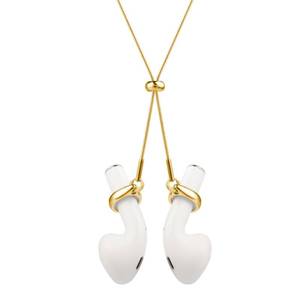 lot 15811 image: Aomufid Earphone Cord Strap With Anti-Lost Earphone Chain Earphone Holder strap Around Neck Slide Adjustable Lanyard Y Necklace String Compatible with Airpods 3rd 2nd Generation Pro 3 2 1 (chain_gold) - Retail $19