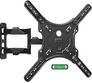 lot 15846 image: ELIVED TV Wall Mount for Most 26-60 Inch TVs, Swivel and Tilt Full Motion TV Mount with Single Stud Perfect Center Design, Wall Mount Bracket Max VESA 400x400mm, Corner Mount Holds up to 77 lbs. - Retail $29