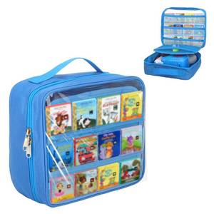 lot 15855 image: Taladad Carrying Case Compatible with Little Tikes Story Dream Machine Books Starter Set,Portable Storage Bag with Handle for Storytime,Little Golden Book,Little Puppy Character (Blue) - Retail $15
