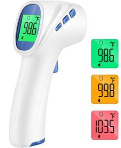 lot 15881 image: Forehead Thermometer for Adults and Kids, Digital Baby Thermometer with Fever Alarm, Fast Accurate Results, Home Medical & Nurse Essentials - Retail $20