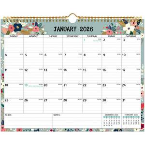 lot 15885 image: Wall Calendar 2026-2027 �� 2 Year Calendar 2026-2027, 14.57 x 11.42 In, Jan 2026 - Dec 2027, 2026 Calendar 24 Months, Monthly 2026, with Ruled Blocks, Thick Paper, Holidays, To-do List �� Notes - Retail $13