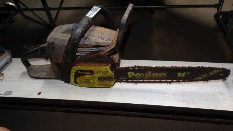 lot 20273 image: Poulan 14 inch chain saw