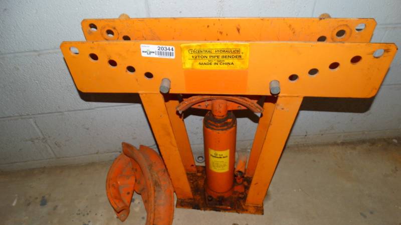 lot 20344 image: 12 ton pipe bender