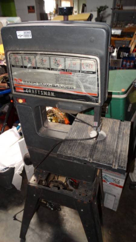 lot 20360 image: 12 inch band saw-sander