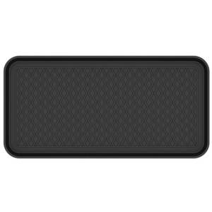 lot 11481 image: Ottomanson 15x 30 Multi-Purpose Boot Tray - Waterproof Mat for Shoes, Pet Food, Litter Box, Painting &amp Planting -&nbsp Raised Edge for Spill Protection