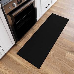 lot 62388 image: Ottomanson Hallway Runner Rug 22 x 6 Non Slip Solid Area Rugs Easy to Clean Laundry Rug Runner Durable & Pet Friendly Floor Carpet Runners for Hallways Entryway Living Room Kitchen, Black