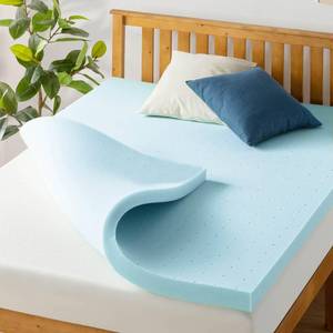 lot 62390 image: Best Price Mattress 3 Inch Ventilated Memory Foam Mattress Topper, Cooling Gel Infusion, CertiPUR-US Certified, Dorm Essentials, Queen