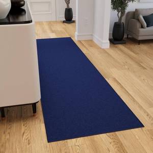 lot 11491 image: Ottomanson Hallway Runner Rug 27 x 910 Non Slip Solid Area Rugs Easy to Clean Laundry Rug Runner Durable & Pet Friendly Floor Carpet Runners for Hallways Entryway Living Room Kitchen, Navy