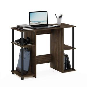 lot 11495 image: Furinno Jaya Computer Study Desk, Columbia WalnutBlack