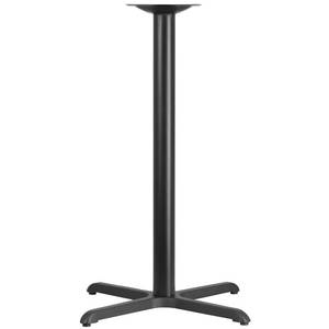 lot 11500 image: Flash Furniture Beverly 30 x 30 Restaurant Table X-Base with 3 Dia. Bar Height Column - Retail $91