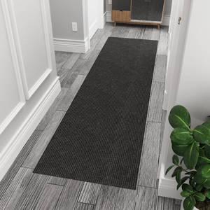 lot 11508 image: Ottomanson Hallway Runner Rug 2 x 6 Durable Non-Slip Mat with Scraper Pile for Indoor & Outdoor Use - Ideal for Kitchen, Entryway, Patio & Garage - High-Traffic Carpet, Black
